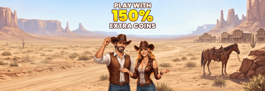 Play with 150% extra coins
